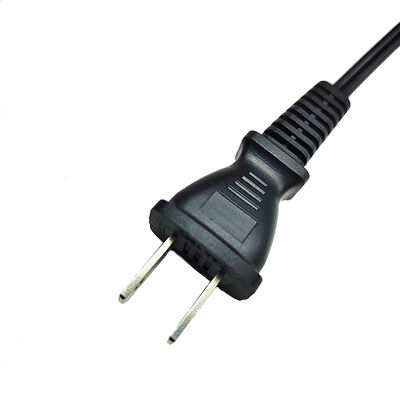 2 Pin AC Power Cable Japan Plug 2 Prong PSE Approved 0.75mm2