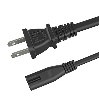 Japanese standard power cord 2 Flat Poles PSE Certified Power Plug Commercial Use Black 1.5M Cable 7/12/15A Extension Cord