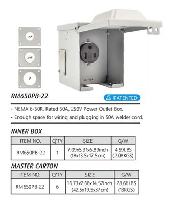 30A 125V Weatherproof RV Power Outlet Box and Electrical Pedestal for Outdoor RV Parks