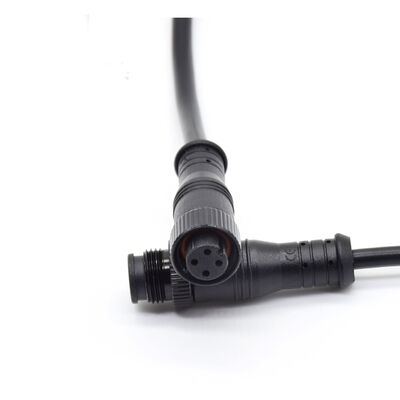 Waterproof Plug M12 Indoor/Outdoor  Waterproof Power Connector 2-6 Core  Plug with Metal Nut Dustproof