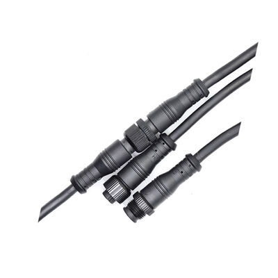 Waterproof Plug M12  Nylon Waterproof Plug Power Cord IP67 2-8P Single Head Soldered at Tail Indoor Outdoor Use