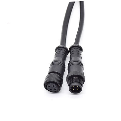Waterproof Plug M12  Nylon Waterproof Plug Power Cord IP67 2-8P Single Head Soldered at Tail Indoor Outdoor Use